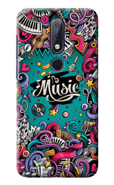 Music Graffiti Nokia 6.1 plus Back Cover